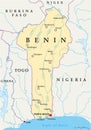 Benin Political Map