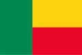 Beninese Flag of Benin Royalty Free Stock Photo