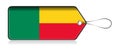 Beninese flag label, Label of product made in Benin