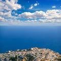 Benitachell in alicante white coast with blue Mediterranean Royalty Free Stock Photo