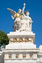 Benito Juarez hemicycle at the Alameda Central Park in Mexico City Royalty Free Stock Photo