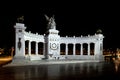 Benito Juarez Hemicycle in Mexico City at night