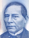 Benito Pablo Juarez GarcÃÂ­a a portrait Royalty Free Stock Photo