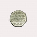 Benjamin Britten 50p piece Royalty Free Stock Photo