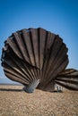 The Benjamin Britten memorial Aldeburgh Scallop memorial Royalty Free Stock Photo