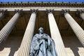 Benjamin Disraeli Statue outside St. George's Hall in Liverpool