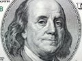 Benjamin Franklin on 100 Dollar Bill Royalty Free Stock Photo