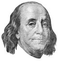 Benjamin Franklin Engraving Royalty Free Stock Photo