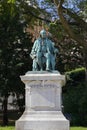 BENJAMIN FRANKLIN SCULPTURE - PARIS, FRANCE - A sculpture of Benjamin Franklin, the first American ambassador to France. The sculp