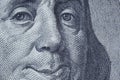 Benjamin Franklin smiling to you. Royalty Free Stock Photo