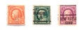 Benjamin Franklin Stamps Royalty Free Stock Photo