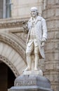 Benjamin Franklin Statue in front of the old post office building Royalty Free Stock Photo