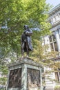 Benjamin Franklin statue by Richard Saltonstall Greenough, outside the Old City Hall in historic Boston Royalty Free Stock Photo