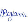 Benjamin name lettering tinsels