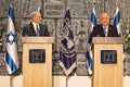 Benjamin Netanyahu and Reuven Rivlin Royalty Free Stock Photo