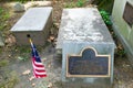 Benjamin Rush, M.D. gravestone in Christ Church Burial Ground, Philadelphia, Pennsylvania, a signer of the Declaration of