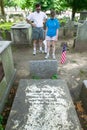 Benjamin Rush, M.D. gravestone in Christ Church Burial Ground, Philadelphia, Pennsylvania, a signer of the Declaration of