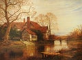 Benjamin Williams Leader -An old manor house (1871)