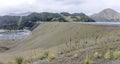 Benmore lake soil dam, New Zealand Royalty Free Stock Photo