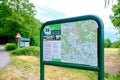 Bennekom-the Netherlands-June 7,2020:Dutch bicycle routes junction signs on the countryside of Bennekom, Veluwe