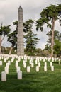 Bennington Monument at Rosecrans Cemetery, San Diego, CA, USA Royalty Free Stock Photo