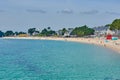 Benodet beach, touristic village in Brittany, France