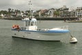 Ships in Benodet harbor in Brittany France