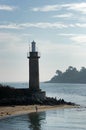 Benodet lighthouse in Brittany Royalty Free Stock Photo