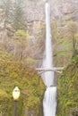 Benson Footbridge and Multnomah Falls Oregon OR US Royalty Free Stock Photo