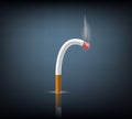 Bent cigarette meaning impotence