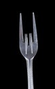 Bent metal fork, heavy metal. Royalty Free Stock Photo