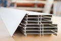 Bent metal profile channel. Furniture fittings.