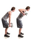 Bent Over Row Royalty Free Stock Photo