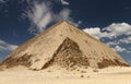 Bent Pyramid in Necropolis of Dahshur, Cairo, Egypt