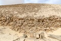 Bent Pyramid in Necropolis of Dahshur, Cairo, Egypt Royalty Free Stock Photo