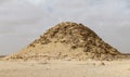 Bent Pyramid in Necropolis of Dahshur, Cairo, Egypt Royalty Free Stock Photo