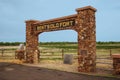 Bent`s Fort stone gate entrance