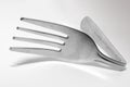 Bent Silver Fork Royalty Free Stock Photo