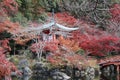 Benten-do and autumn leaves in Daigoji Temple, Kyoto, Japan