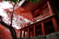 Benten-do and autumn leaves in Daigoji Temple, Kyoto, Japan