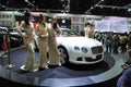 Bentley GT Continental on Display at a Motor Show Royalty Free Stock Photo
