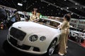 Bentley GT Continental on Display at a Motor Show Royalty Free Stock Photo