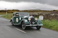 A 1934 Bentley 3.5L Leaves Caldbeck, Cumbria in the Flying Scotsman Rally