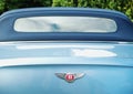 Bentley luxury car detail with logo emblem