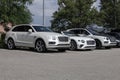 Bentley Luxury car and SUV display at a dealership. Bentley Motors is a British manufacturer of luxury cars and SUVs