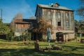 Charming old rural house made of wood and stone