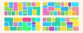 Bento grid abstract pattern gradient colorful minimal geometric modern frame Royalty Free Stock Photo