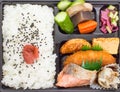 Bento , Japanese cuisine a single-portion takeout Royalty Free Stock Photo