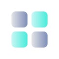 Bento like menu flat gradient color ui icon