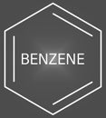 Benzene or Cyclohexatriene aromatic hydrocarbon molecule. Skeletal formula. Royalty Free Stock Photo